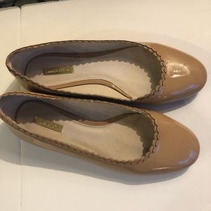 Louise Et Cie Tan Patent Leather Ballet Flats 8.5